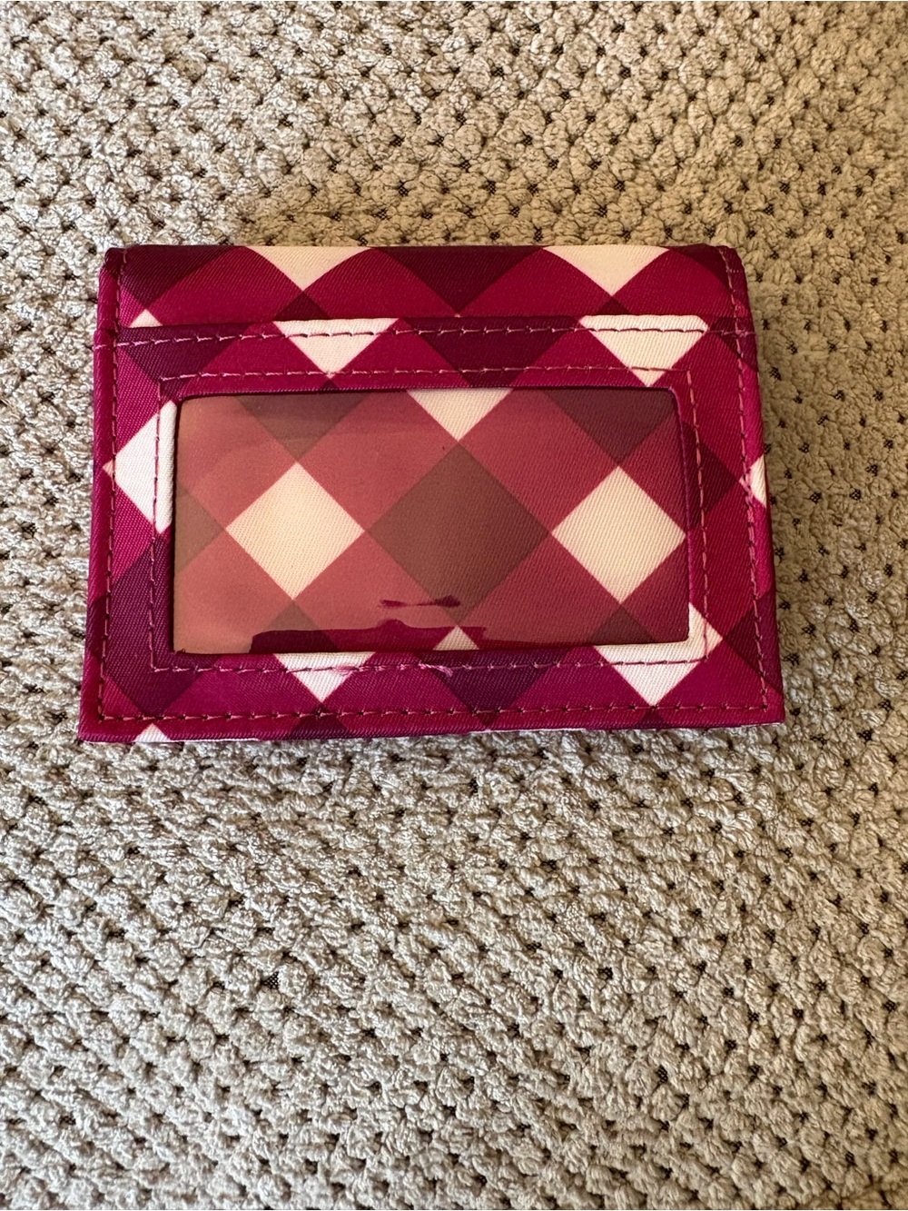 lug Gingham Berry Walkover Wallet with Stud Accents NWOT - Picture 3 of 3